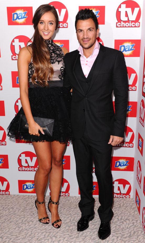 Emily MacDonagh and Peter Andre At The TV Choice Awards, 2013