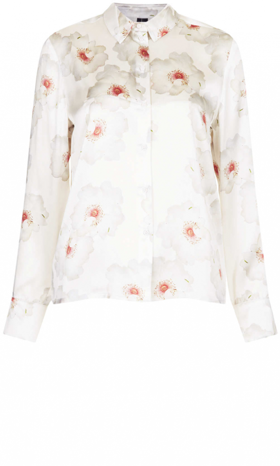 Topshop Boutique Floral Satin Shirt, £95