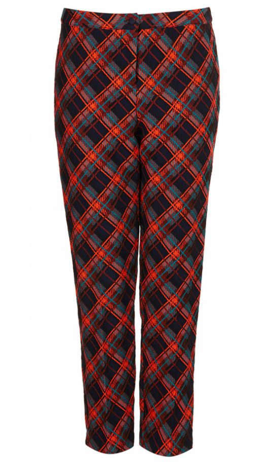 Topshop Tartan Cigarette Trousers, £50