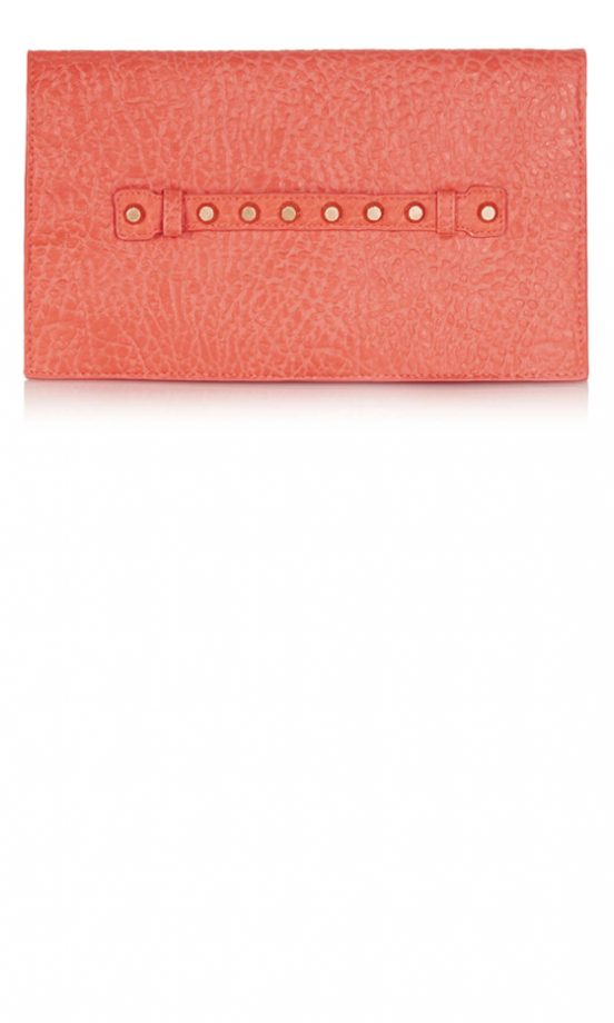 Topshop Grab-Through Coral Clutch, £28