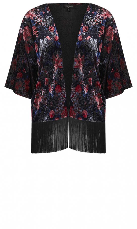 Topshop Floral Velvet Kimono, £45