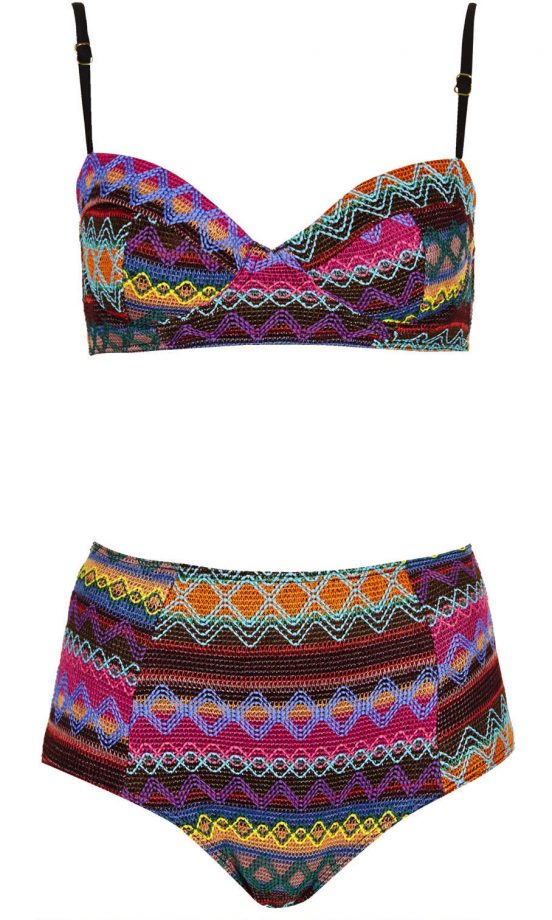 Topshop Embroided Aztec Bikini, £38