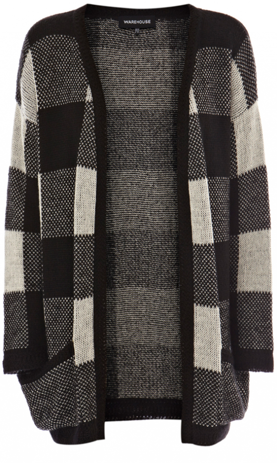 Warehouse Dogtooth Lumberjack Cardi, £45
