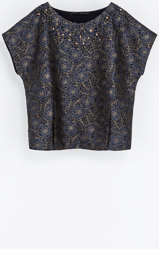 Zara Jacquard Blouse, £39.99