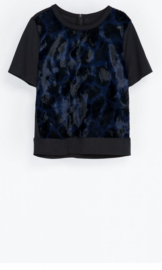 Zara Top With Fur Front, £29.99