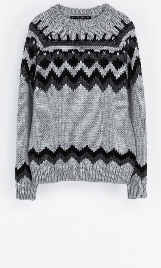 Zara Jacquard Jumper, £45.99