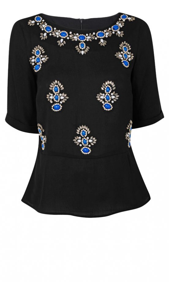 Dorothy Perkins AW13 Collection: Jewelled Peplum Top