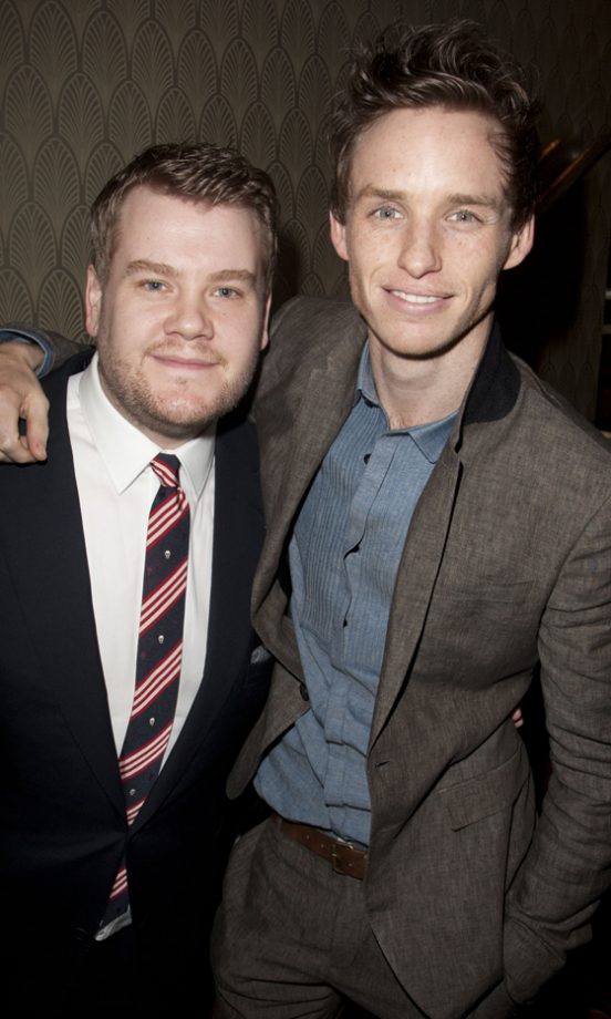 Eddie Redmayne And James Corden At The Critics' Circle Awards, London, 2012