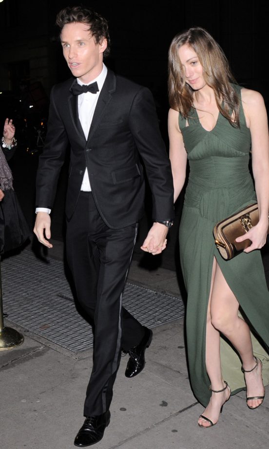 Eddie Redmayne And Girlfriend Hannah Bagshawe At The Vanity Fair Party, LA, 2013