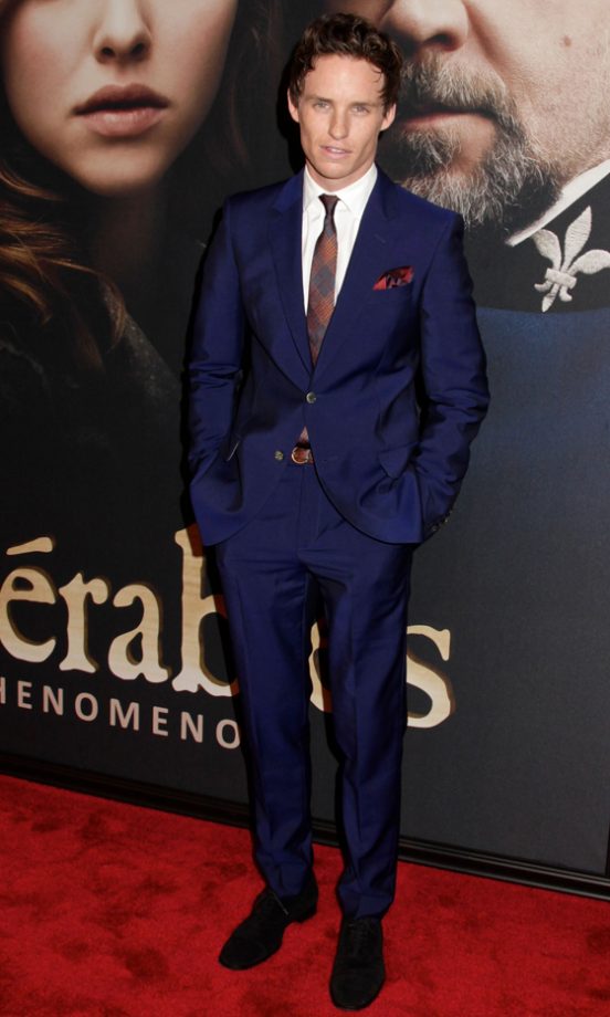 Eddie Redmayne At The 'Les Misérables' New York Premiere, 2013