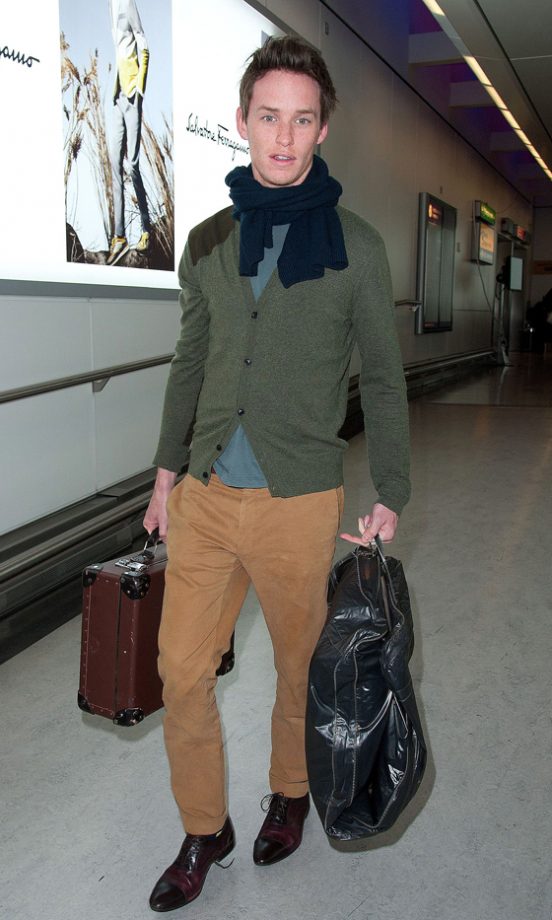 Eddie Redmayne Arriving At Heathrow Airport, 2013