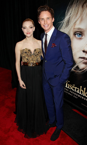 Eddie Redmayne And Amanda Seyfried At The 'Les Misérables' New York Premiere, 2012