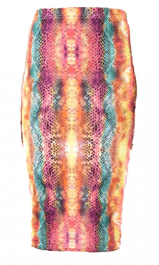 The Fashion Bible Snakeprint Pencil Skirt, £12.99