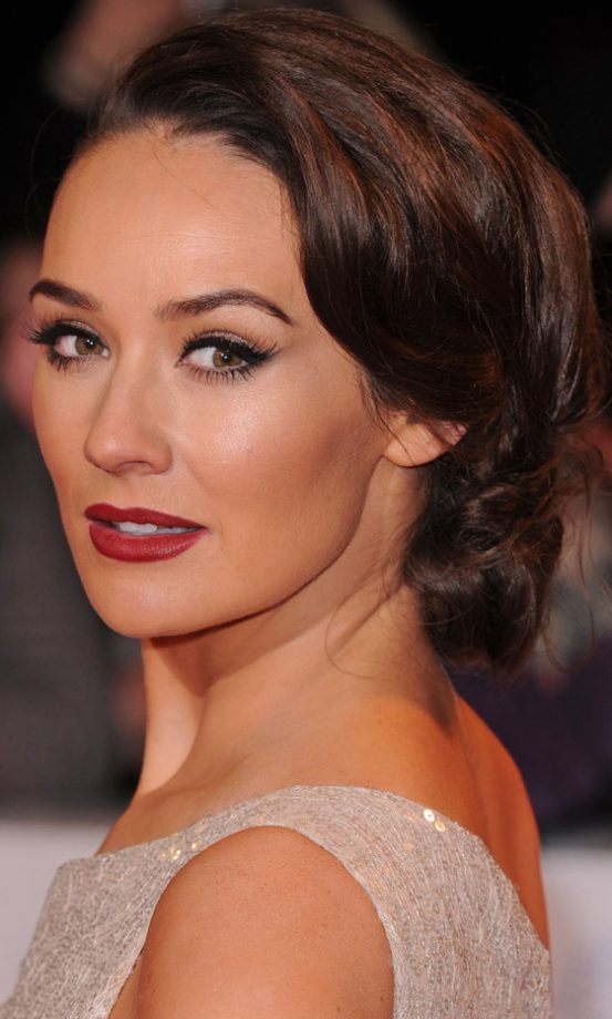 Claire Cooper's Classic Updo Hairstyle At The National Television Awards, 2013