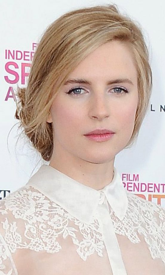 Brit Marling's Soft Updo Hairstyle At The Film Spirit Independent Awards, 2013