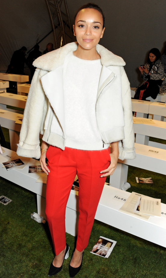 Ashley Madweke At The Topshop Unique SS14 Show At London Fashion Week, 2013