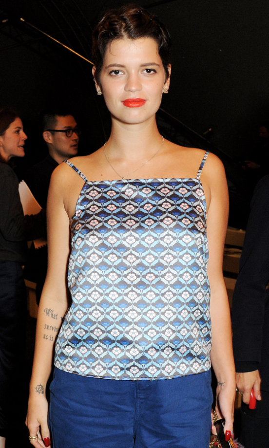 Pixie Geldof At The Topshop Unique SS14 Show At London Fashion Week, 2013