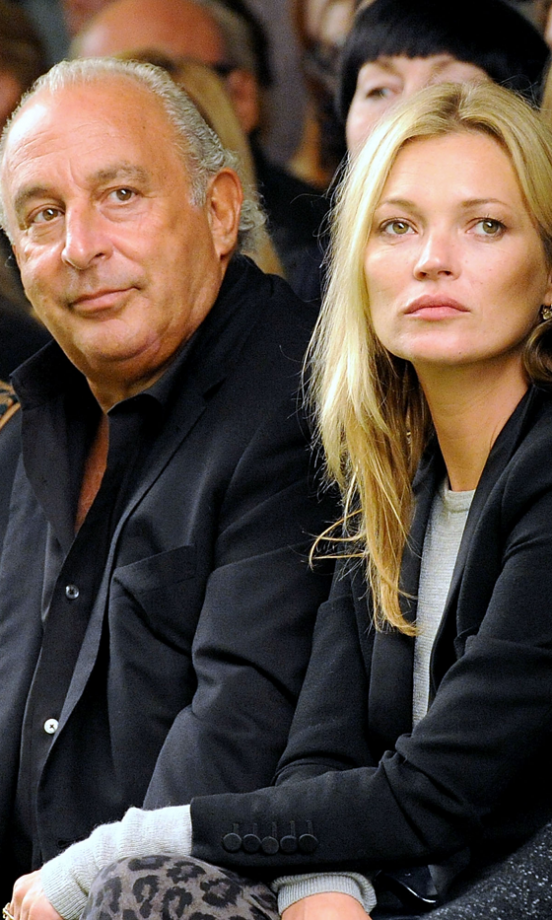 Phillip Green And Kate Moss At The Topshop Unique SS14 Show At London Fashion Week, 2013