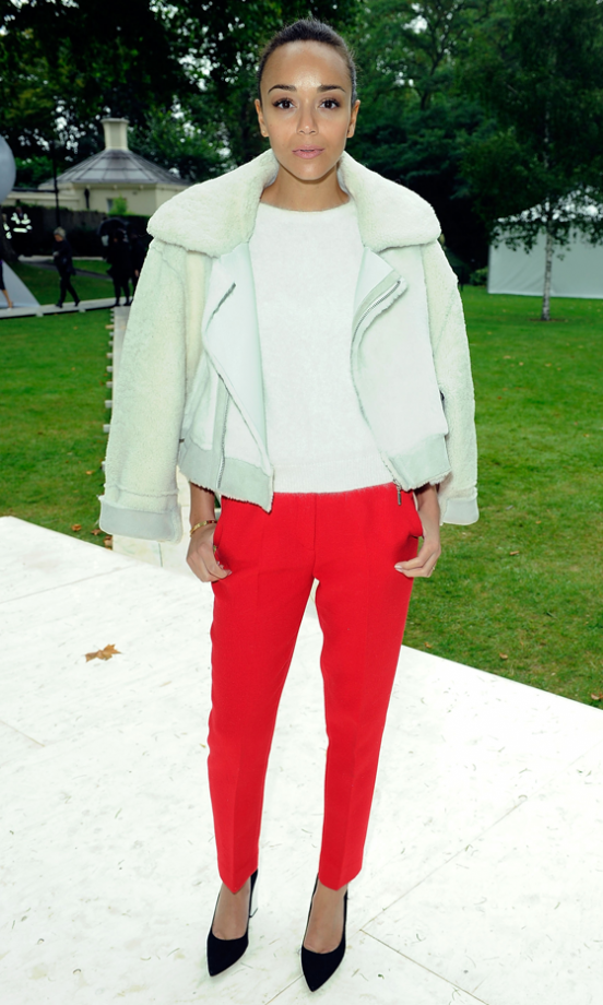 Ashley Madekew At The Topshop Unique SS14 Show At London Fashion Week, 2013