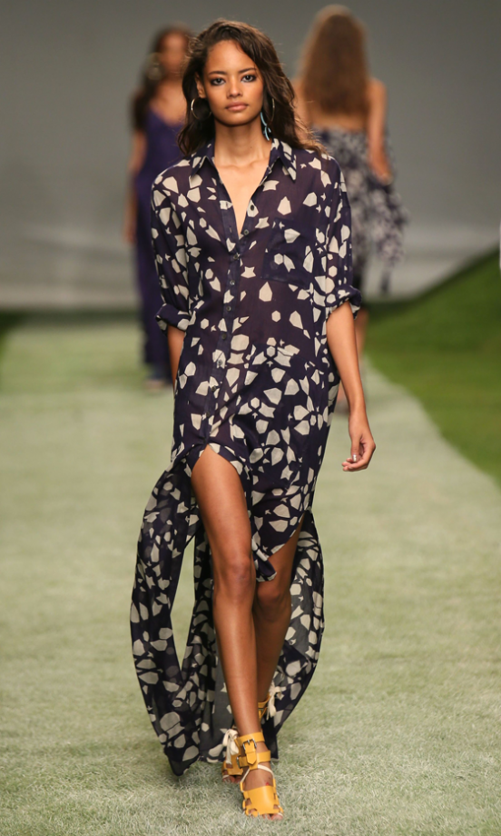 Model At The Topshop Unique SS14 Show At London Fashion Week, 2013