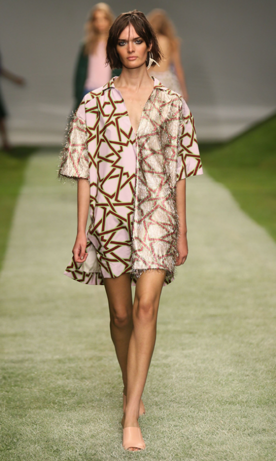 Model At The Topshop Unique SS14 Show At London Fashion Week, 2013