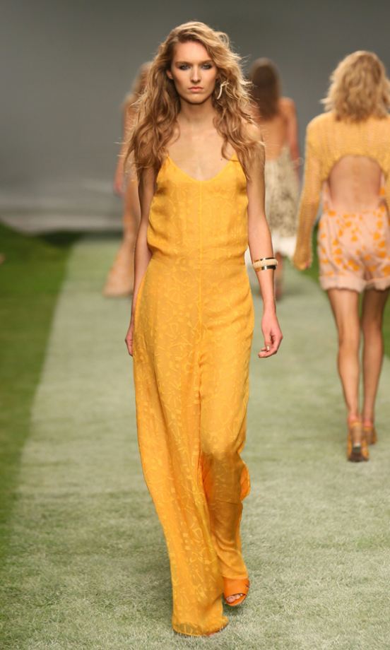 Model At The Topshop Unique SS14 Show At London Fashion Week, 2013