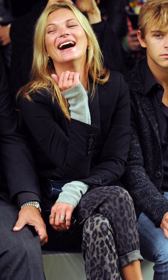 Kate Moss At The Topshop Unique SS14 Show At London Fashion Week, 2013