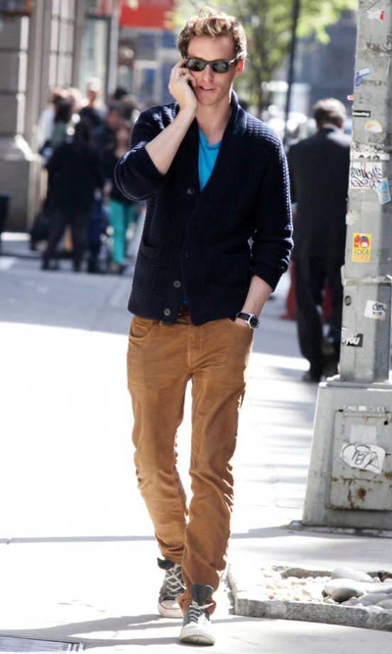 Eddie Redmayne Out And About In New York, 2013