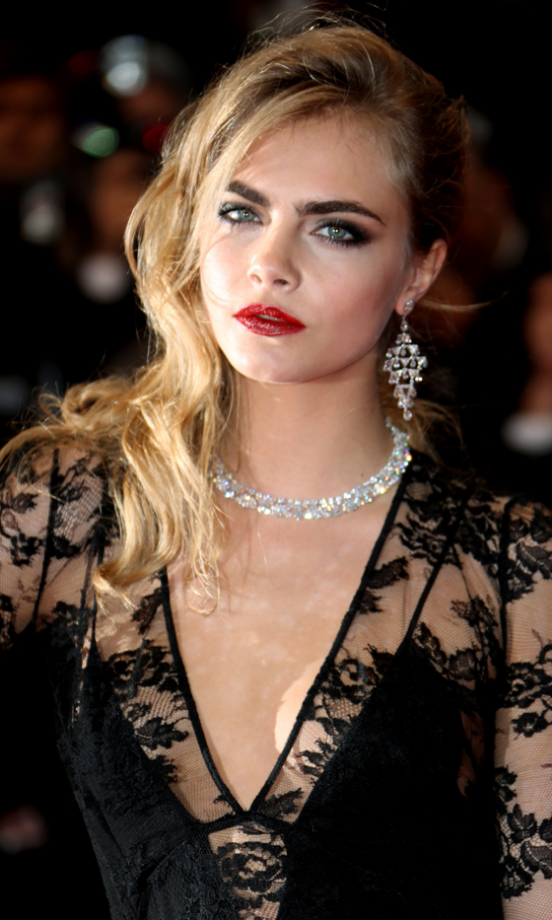 Cara Delevingne's Rock 'N Roll Curls At The Cannes Film Festival, 2013
