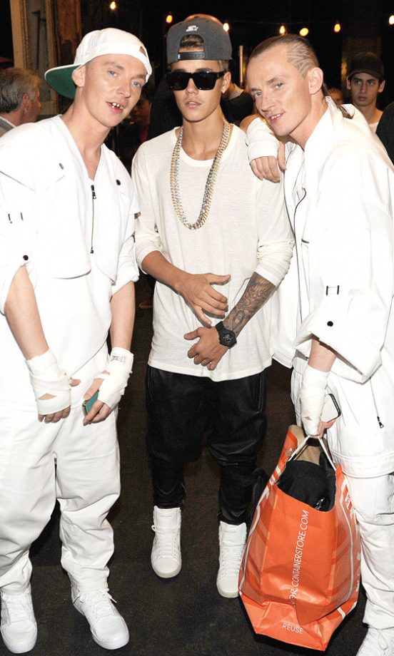 Justin Bieber at New York Fashion Week, 2013
