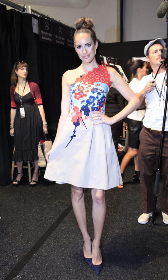 Louise Roe At New York Fashion Week, 2013