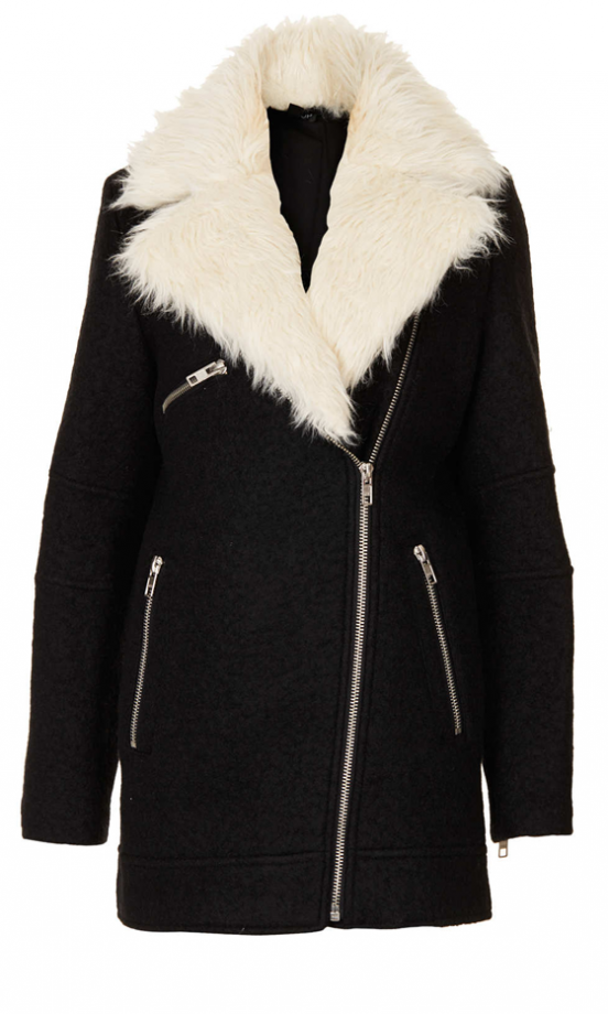 Topshop Biker Coat, £95