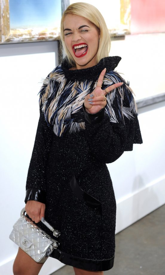 Rita Ora At Chanel SS14, Paris Fashion Week, 2013