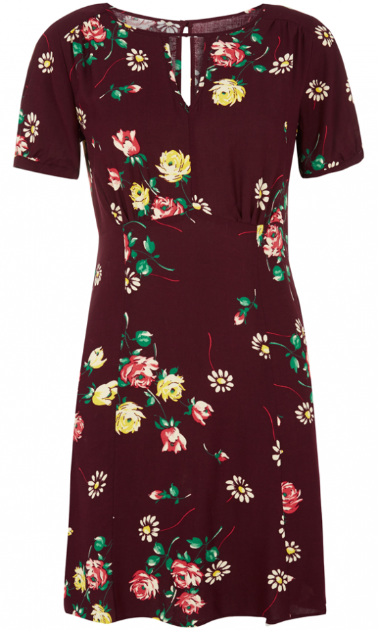 Primark AW13 Collection: Burgundy Vintage Tea Dress