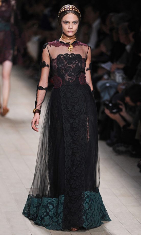 Cara Delevingne Walking For Valentino SS14, Paris Fashion Week, 2013