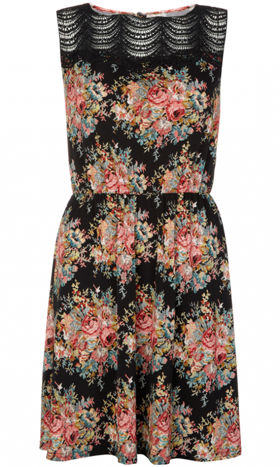 Primark AW13 Collection: Crochet Insert Floral Dress