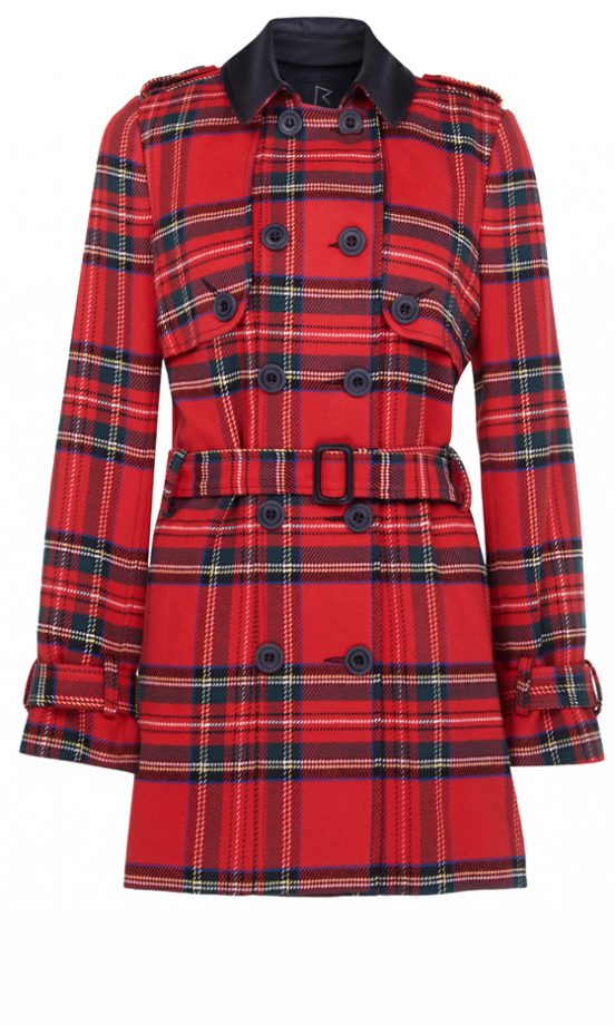 Rihanna For River Island Winter 2013: Tartan Belted Coat