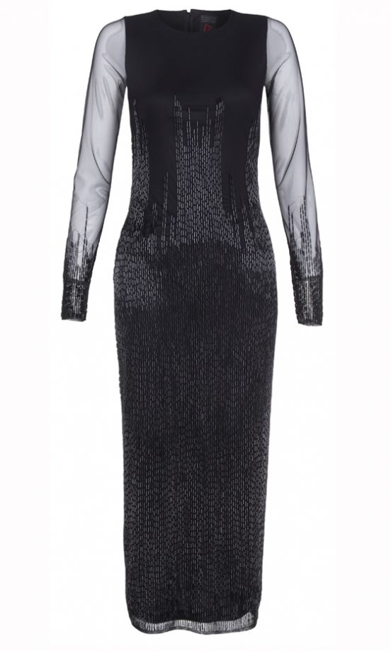 Rihanna For River Island Winter 2013: Sheer Sleeved Dress