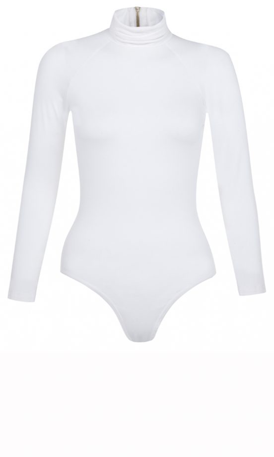 Rihanna For River Island Winter 2013: White High-Neck Body