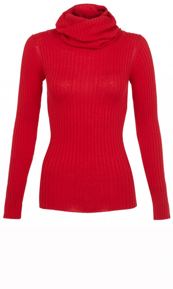 Rihanna For River Island Winter 2013: Red Polo Neck