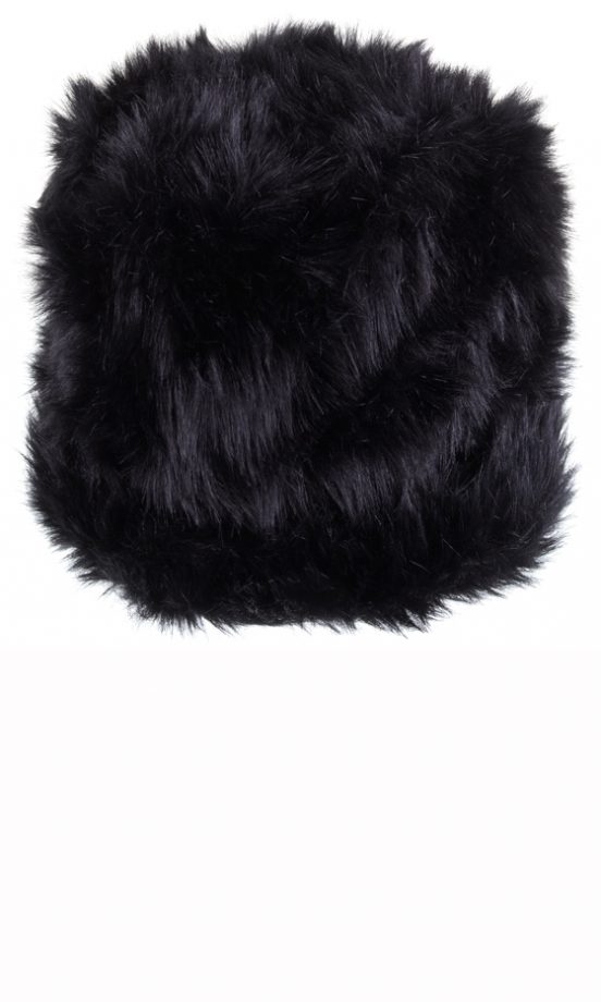 Rihanna For River Island Winter 2013: Black Faux Fur Hat
