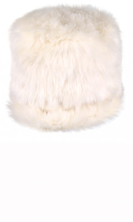 Rihanna For River Island Winter 2013: Cream Faux Fur Hat