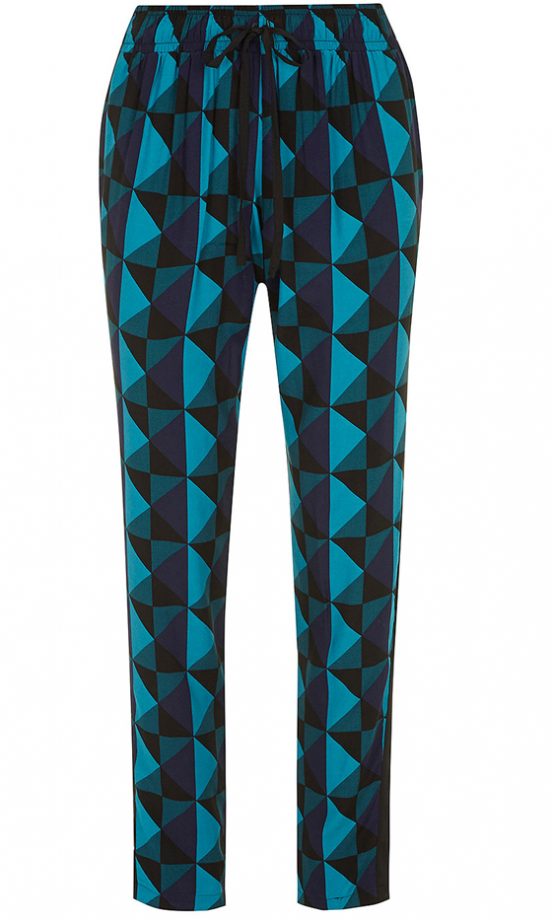 Dorothy Perkins Blue Geometric Print Jogger, £32