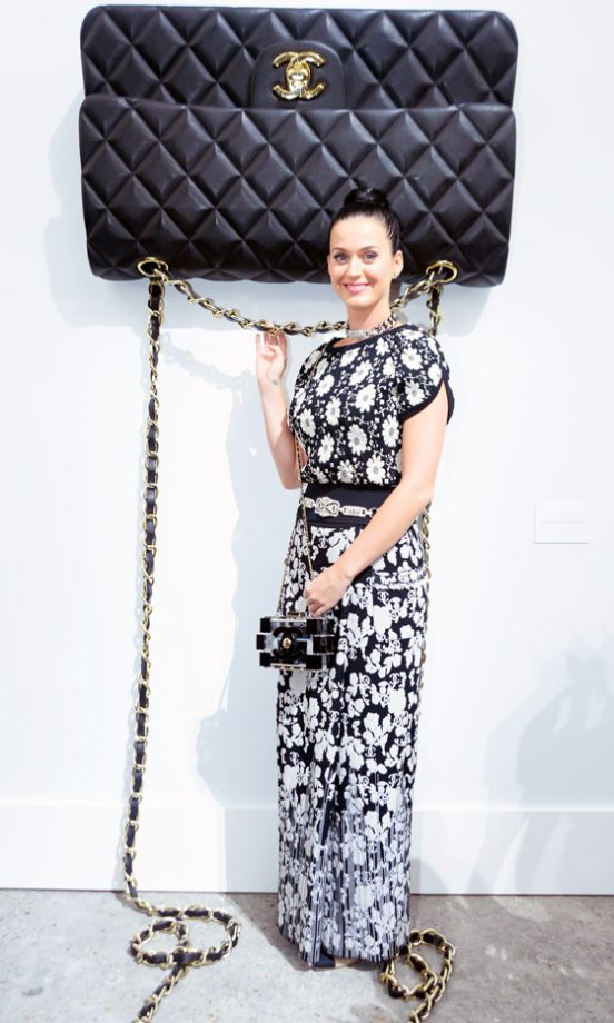 Katy Perry Showing Her Chanel Love At Paris Fashion Week, 2013