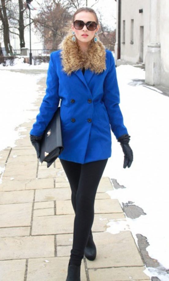 Kinga Posturyznska's Bright Blue Coat