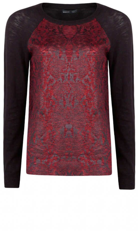 Mango Metallic Front Jumper, £34.99