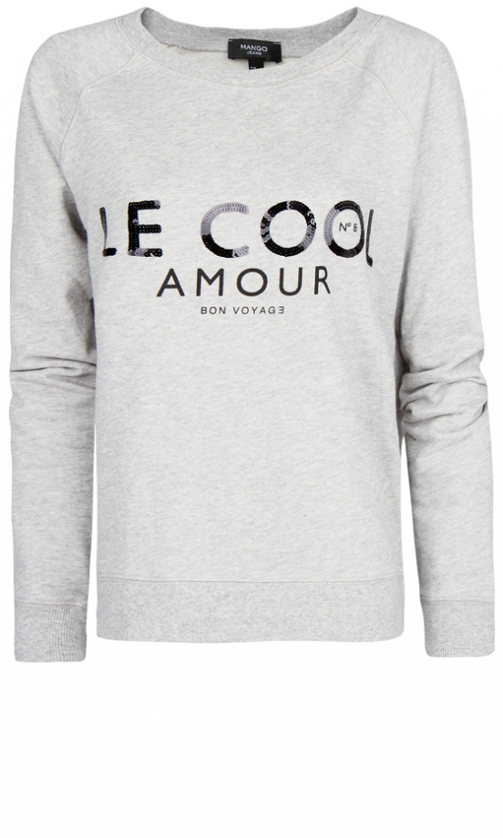 Mango Sequin Letter Sweater, £24.99