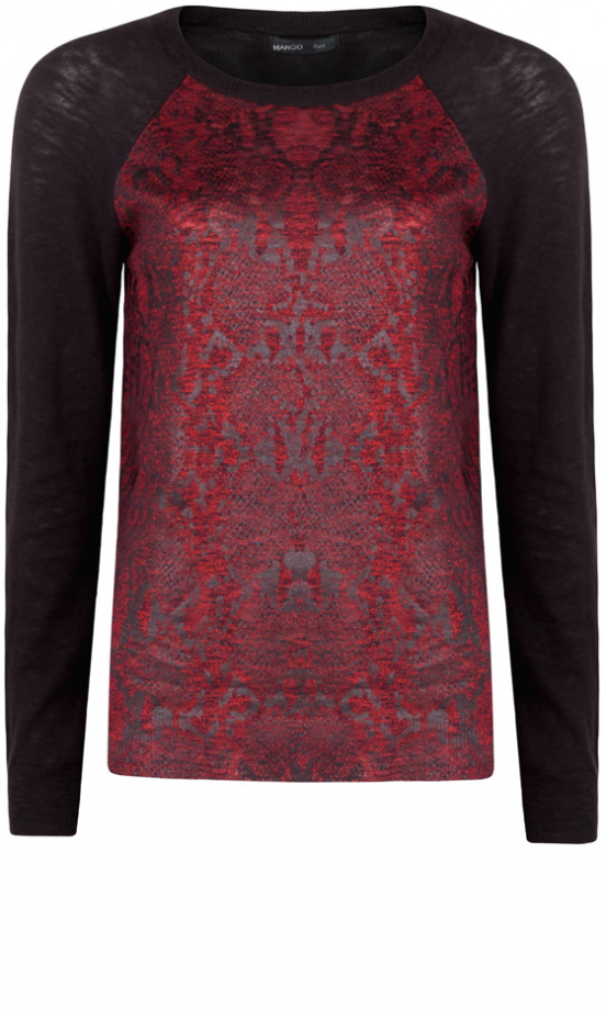 Mango Snake Panel Jumper, £34.99