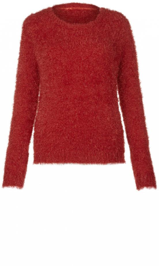 Matalan Red Fluffy Knit, £18