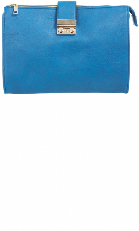Miss Selfridge Blue Zip Bag, £24